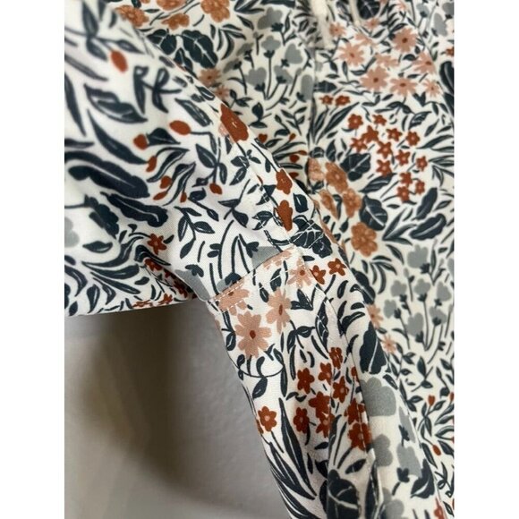 Rylee Cru Shorts Kid 10Y Brown Pull On Floral Summer Beach Travel Preppy Neutral - Picture 6 of 16